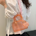 PVC芭比果冻包时尚百搭软把手提包耐脏易洗夏季女斜跨包