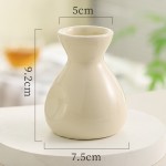 ins奶油风桌面陶瓷小花瓶房间改造小物件温馨仿真花摆件办公装饰