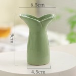 ins奶油风桌面陶瓷小花瓶房间改造小物件温馨仿真花摆件办公装饰