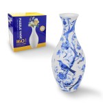 3D拼图花瓶青花瓷创意家居装饰摆件插花客厅礼物益智玩具跨境新品