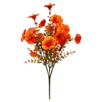 亚马逊跨境仿真花秋色尤加利牵牛花人造塑料假花家居户外庭院造景