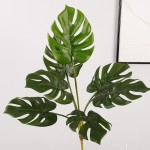 仿真把束7头龟背叶 装饰绿植假叶子摆件 仿真植物美人蕉造景批发