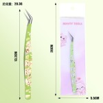 设计款造景贴纸镊子高精密加长夹头金羽夹手工文创工具假睫毛镊子