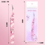 设计款造景贴纸镊子高精密加长夹头金羽夹手工文创工具假睫毛镊子