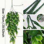 人造悬挂藤曼尤加利金钱叶植物家居装饰庭院绿化仿真绿植跨境代发
