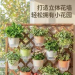 批发欧林泽壁挂花盆家用墙上吊盆创意塑料花盆简约懒人自吸水花盆