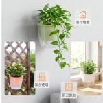 批发欧林泽壁挂花盆家用墙上吊盆创意塑料花盆简约懒人自吸水花盆