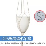 跨境欧林泽批发垂挂塑料懒人花盆蛋形吊盆挂绳北欧简约自吸水花盆