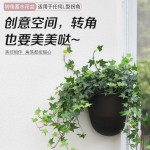欧林泽厂家花盆直供K直角转角墙角转弯塑料壁挂式懒人自吸水花盆