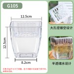 跨境欧林泽厂家批发水培花盆全透明塑料盆家用扦插育苗盆懒人储水