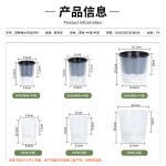 跨境批发育苗吸水盆家用水培加厚款育苗杯黑色育苗钵半透明育苗杯