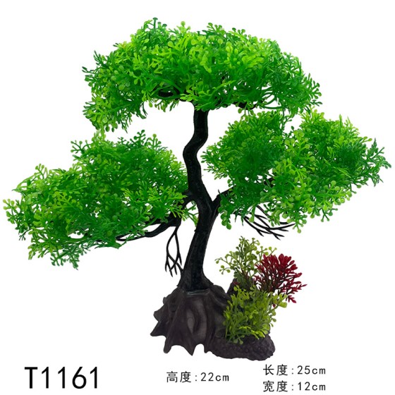 微景观沙盘造景人造植物小盆景摆件假树鱼缸装饰塑料仿真水草水族