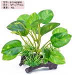 水族箱鱼缸造景水草装饰仿真塑料荷花假布叶水草仿真植物沙盘摆件