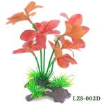 水族箱鱼缸造景水草装饰仿真塑料荷花假布叶水草仿真植物沙盘摆件