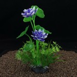批发鱼缸造景塑料仿真水草荷花椰树装饰海草植物摆件绿植人造