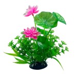 批发鱼缸造景塑料仿真水草荷花椰树装饰海草植物摆件绿植人造