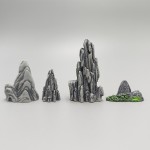 新品仿真假山山峰奇石微缩场景苔藓园艺造景diy装饰品配件小摆件