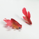 鱼缸造景水族箱装饰橡胶软体小假鱼塑料鱼小金鱼 鱼缸装饰吸盘鱼