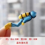 海洋人物潜水员模型 树脂宝藏宝箱 创意水族鱼缸造景装饰摆件