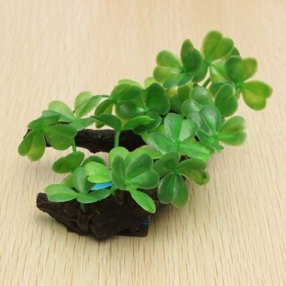 外贸热款 仿真水草/龟缸布景植物/水族箱鱼缸造景装饰品树脂沉木