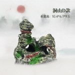 热款山石鱼缸造景观赏假山仿真树脂工艺水族箱装饰摆件厂家直供