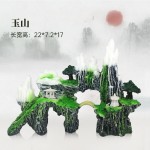 热款山石鱼缸造景观赏假山仿真树脂工艺水族箱装饰摆件厂家直供