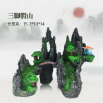 热款山石鱼缸造景观赏假山仿真树脂工艺水族箱装饰摆件厂家直供