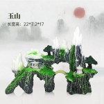 热款山石鱼缸造景观赏假山仿真树脂工艺水族箱装饰摆件厂家直供