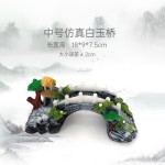 厂家直供水族箱造景桥树脂躲避亭桥龟缸爬晒台鱼缸装饰用品拱形桥
