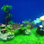 厂家供应鱼缸造景装饰桥水族器材树脂桥龟爬台水族复古拱桥摆件