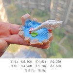 微景观摆件仿真水池创意园艺水族白鹅荷花池花园山水石假山装饰