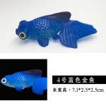 厂家 夜光仿真大号金鱼 海洋水母鱼缸造景装饰品水族硅胶仿真鱼