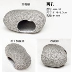 鱼缸造景装饰陶罐岩石虾屋三湖慈鲷鱼繁殖屋产卵迷你鹦鹉躲避屋