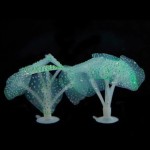 鱼缸造景水草荧光珊瑚硅胶仿真水母观赏鱼水族箱装饰用品外贸批发
