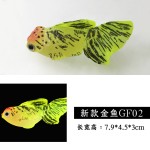 厂家夜光仿真大号金鱼海洋水母鱼缸造景装饰品水族硅胶仿真鱼漂浮