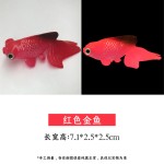 夜光仿真金鱼 假海洋水母鱼缸装饰品批发 硅胶彩色缸鱼魔鬼鱼