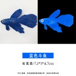 夜光仿真金鱼 假海洋水母鱼缸装饰品批发 硅胶彩色缸鱼魔鬼鱼