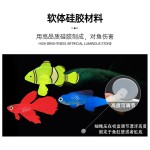 夜光仿真金鱼 假海洋水母鱼缸装饰品批发 硅胶彩色缸鱼魔鬼鱼