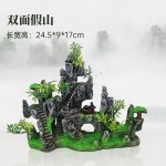 鱼缸造景仿真双面假山套餐装饰水草石头小型摆件水族箱布景内饰景