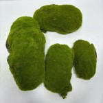 仿真苔藓块植毛石头大小搭配造景装饰青苔石青苔草坪植绒摆件软装
