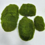 仿真苔藓块植毛石头大小搭配造景装饰青苔石青苔草坪植绒摆件软装