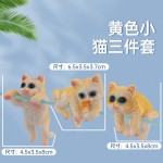 鱼缸造景猫咪背包缸边悬挂摆件水族箱办公桌创意可爱装饰全套布景