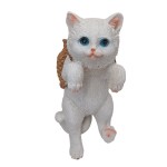 鱼缸造景猫咪背包缸边悬挂摆件水族箱办公桌创意可爱装饰全套布景