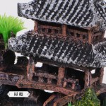鱼缸造景假山水族箱装饰造景树脂房子江南小屋水乡楼房摆件云鹤楼