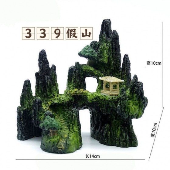 摆件树脂仿真假山顺丰山水族箱鱼缸造景装饰品工艺品厂家直销