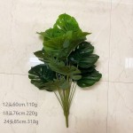 跨境仿真棕榈龟背竹绿植植物造景大型落地盆栽家居酒店装饰北欧