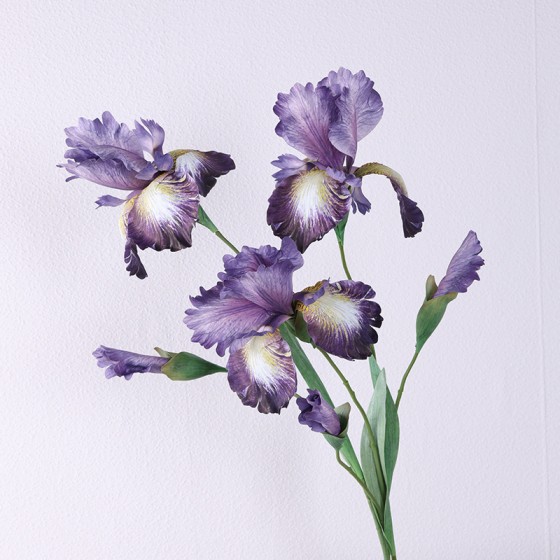 跨境仿真花 鸢尾花婚庆插花束爱丽丝家居装饰摆件造景批发假花材