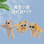 鱼缸造景挂件可爱小猫&nbsp;装饰鱼缸创意小猫摆件工具收纳竹篓猫套餐