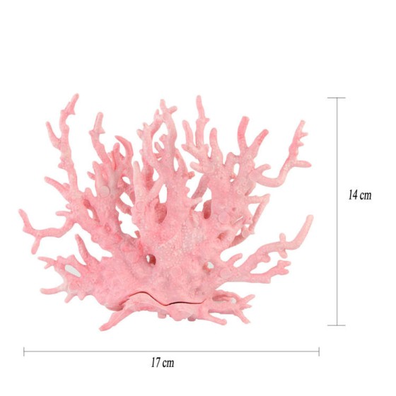水族箱仿真水草植物假山珊瑚树枝鱼缸造景摆件软体硬枯假珊瑚装饰