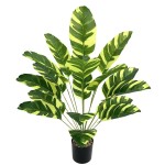仿真植物18头旅人蕉天堂鸟北欧大芭蕉叶绿植园林装饰造景假树跨境